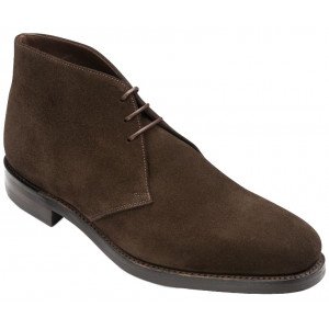 Loake Pimlico in Dark Brown Suede-13111