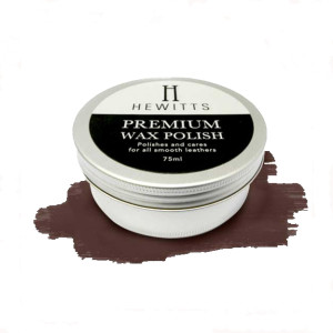 Hewitts Premium Dark Brown Wax Shoe Polish