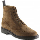 Sanders Cheltenham snuff waxed suede