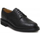 Sanders Salisbury in Black Waxy Leather-0