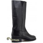 Sanders Wellington in Black Calf-14802
