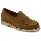 Sanders Edwin tobacco suede