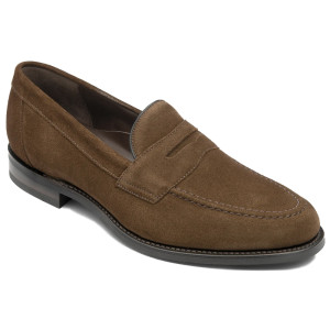 Loake-Imperial-brown-suede-rubber-G