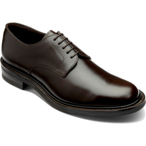 Loake Barbican in dark brown polished leather